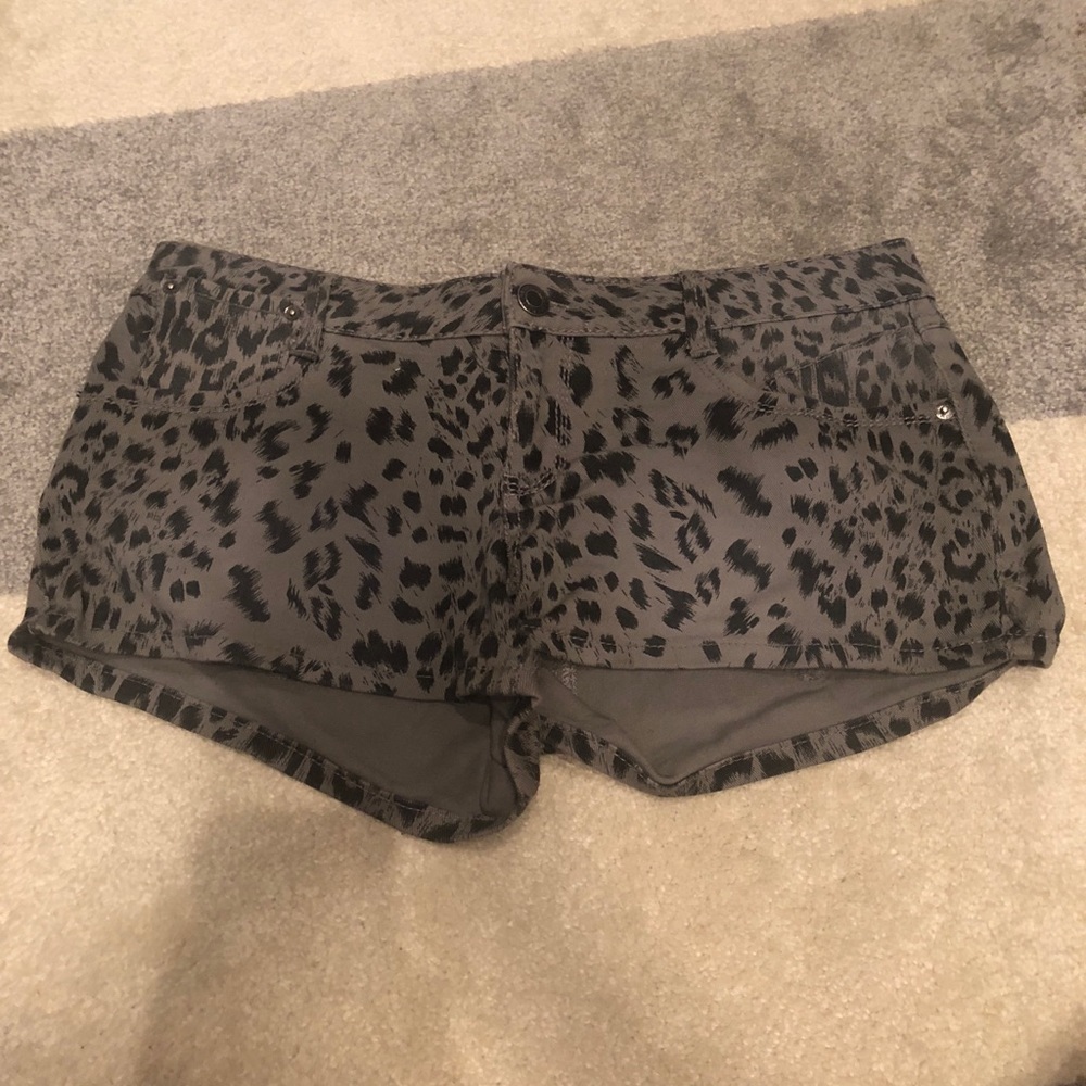 Leopard print shorts